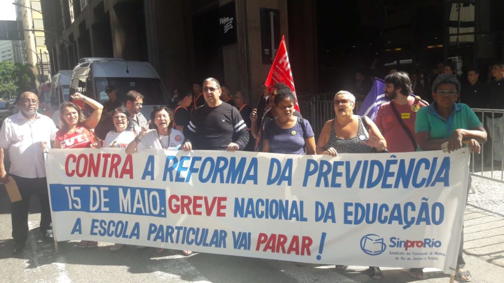 Manifestação contra Bolsonaro no Centro do Rio