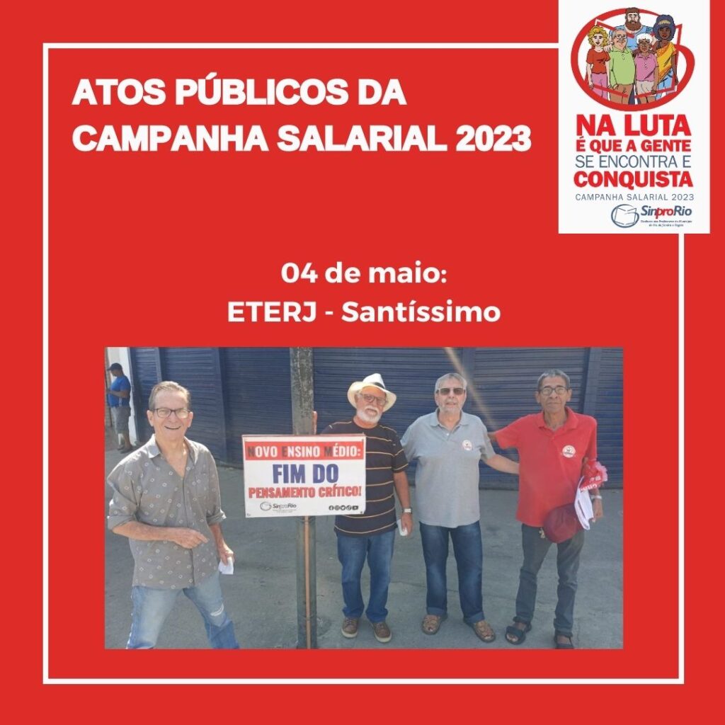 Camp. Salarial 2023 – Sindicato realiza ato público na ETERJ