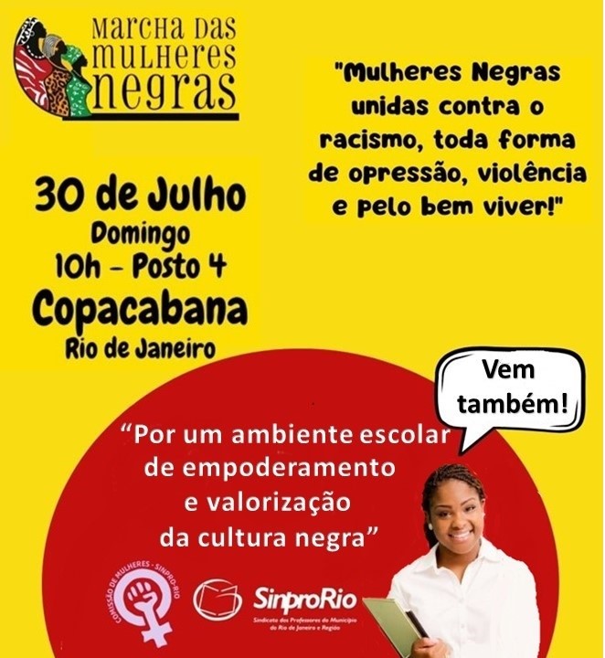 Dia 25 de julho: Dia Internacional da Mulher Negra, Latino-Americana e Caribenha