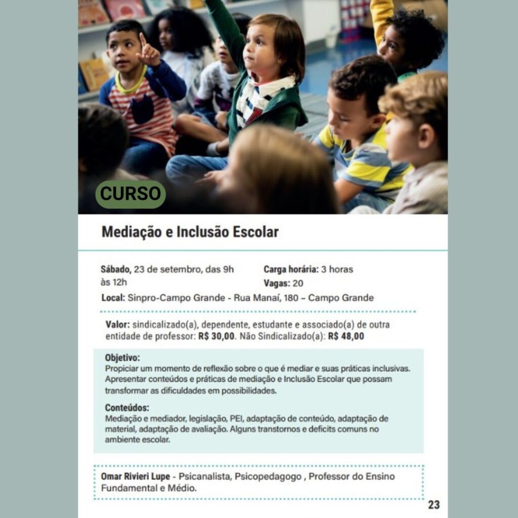 Mediação e Inclusão Escolar