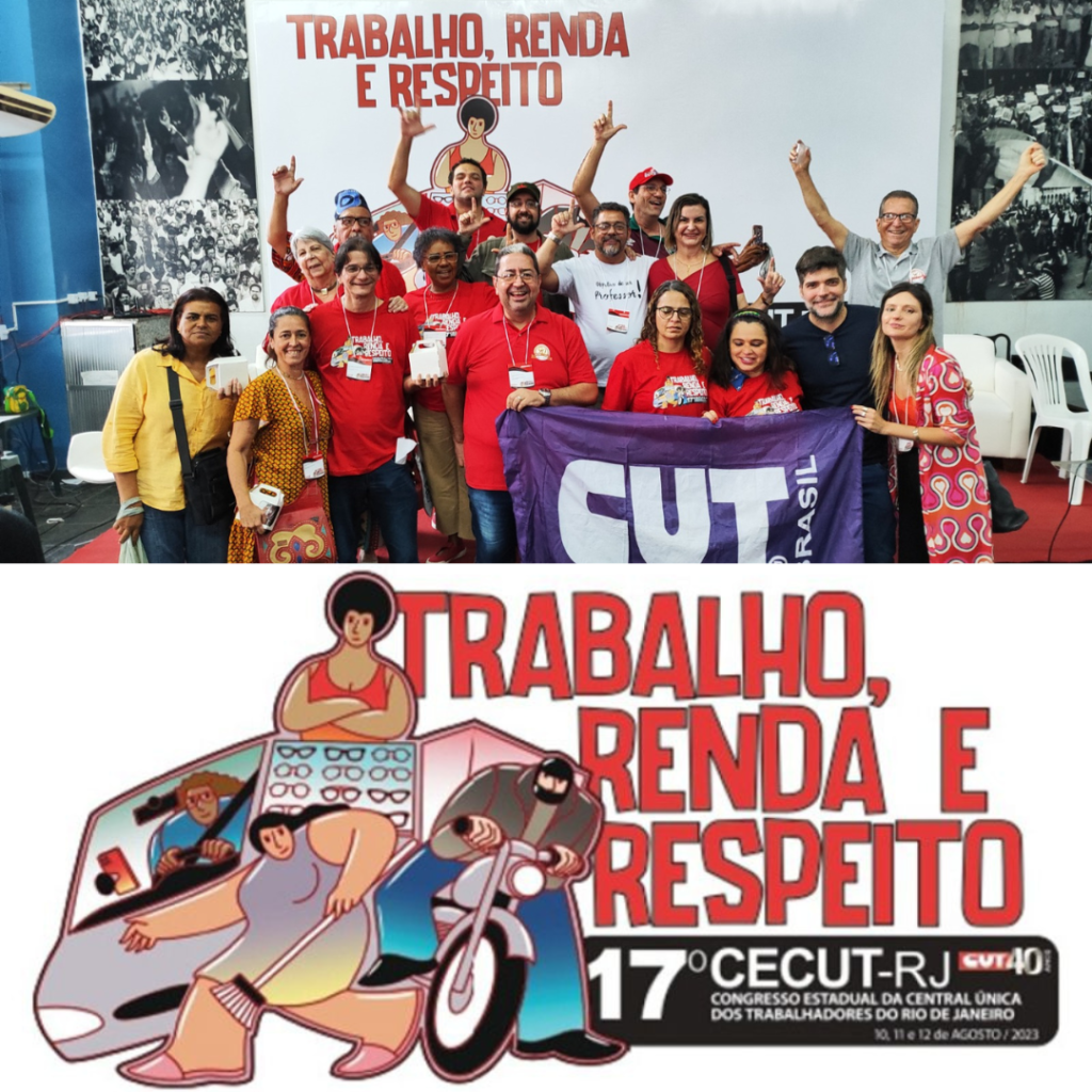 Sinpro-Rio participa do 17º Congresso da CUT Rio