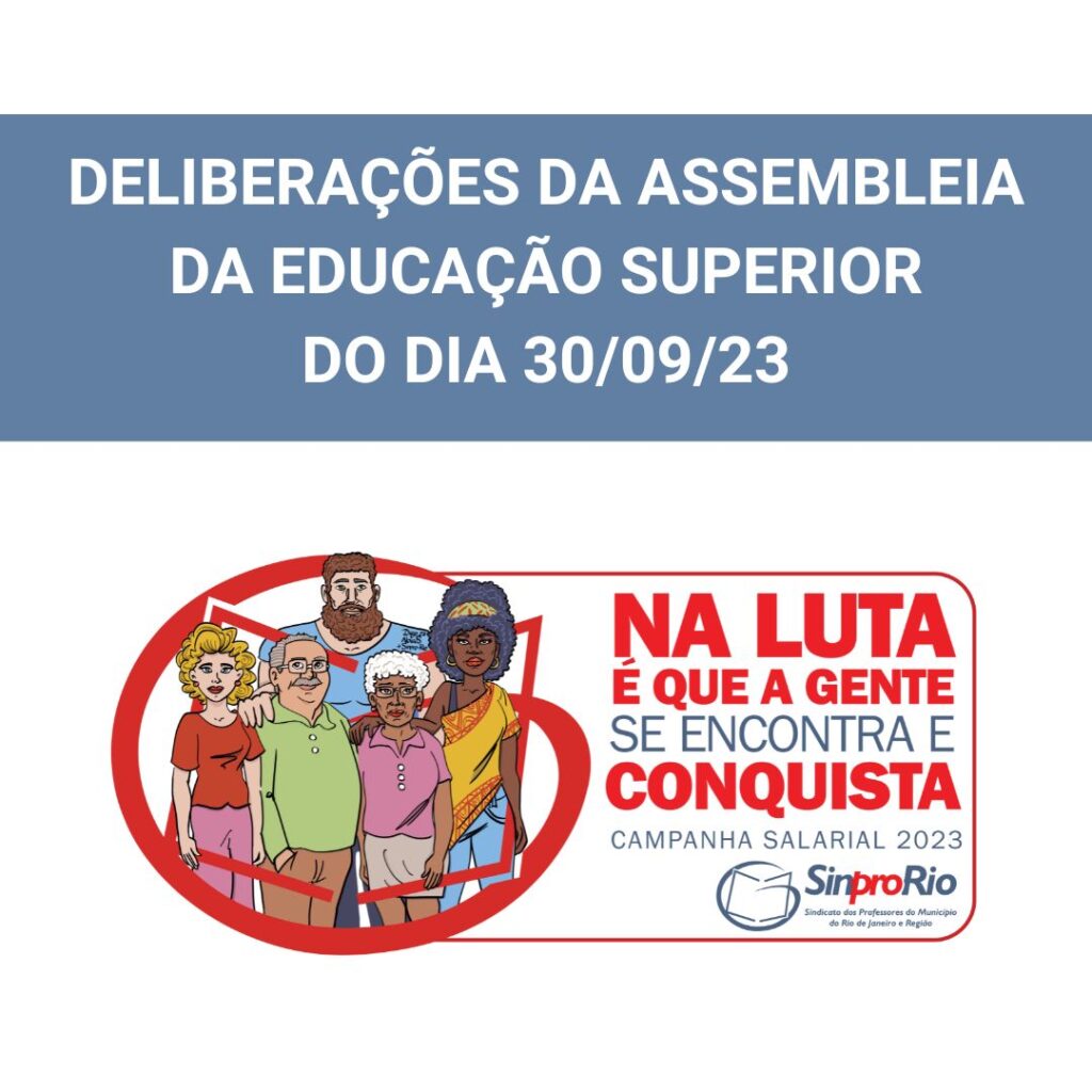 CAMP. SALARIAL 2023 – Educação Superior entra em Estado de Greve