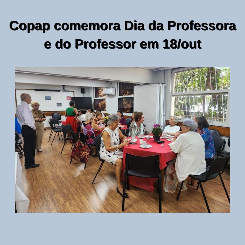 Copap comemora Dia do Professor e da Professora em 18/out