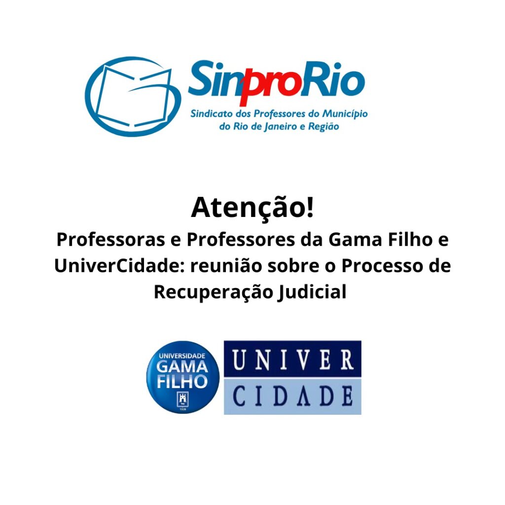Atenção, Professoras e Professores!