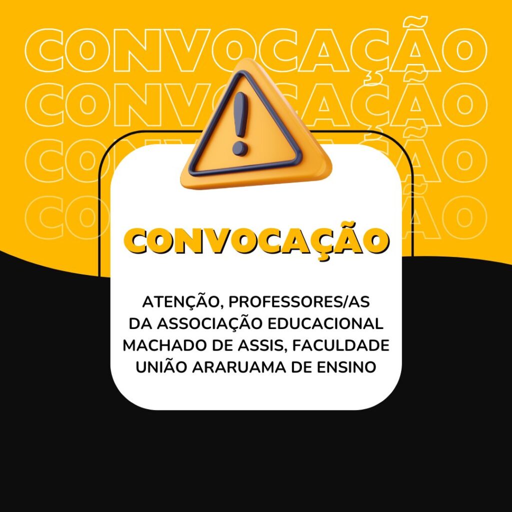 Atenção, profs. da Associação Educ. Machado de Assis, Faculdade União Araruama de Ensino