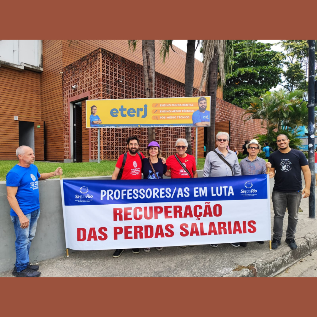 Campanha Salarial 2025 do Sinpro-Rio nas ruas da Zona Oeste, Campo Grande e Santíssimo