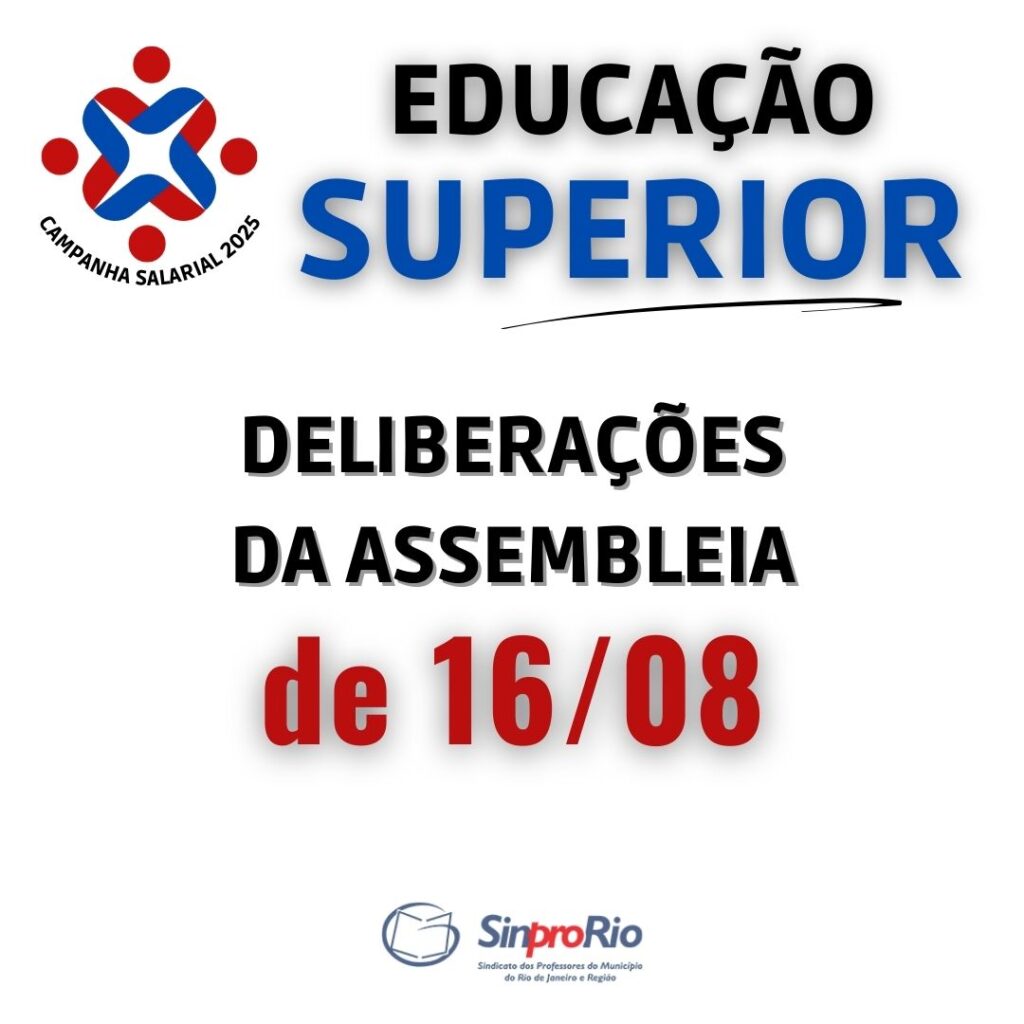 Camp. Salarial 2025 – Ed. Superior: assembleia aprova proposta de acordo salarial