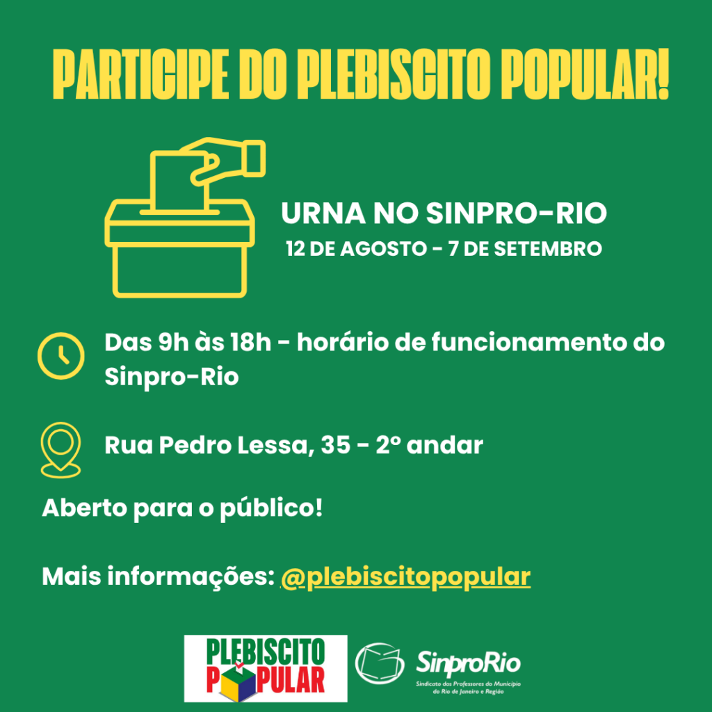 Plebiscito Popular no Sinpro-Rio