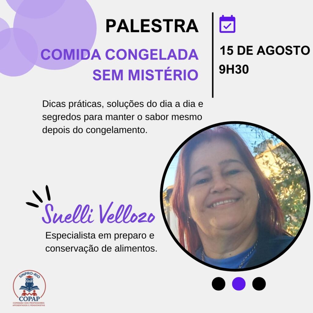 COPAP promove palestra “Comida congelada sem mistério”