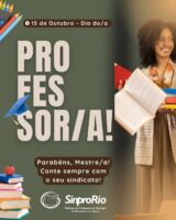 Sinpro-Rio saúda o Mestre