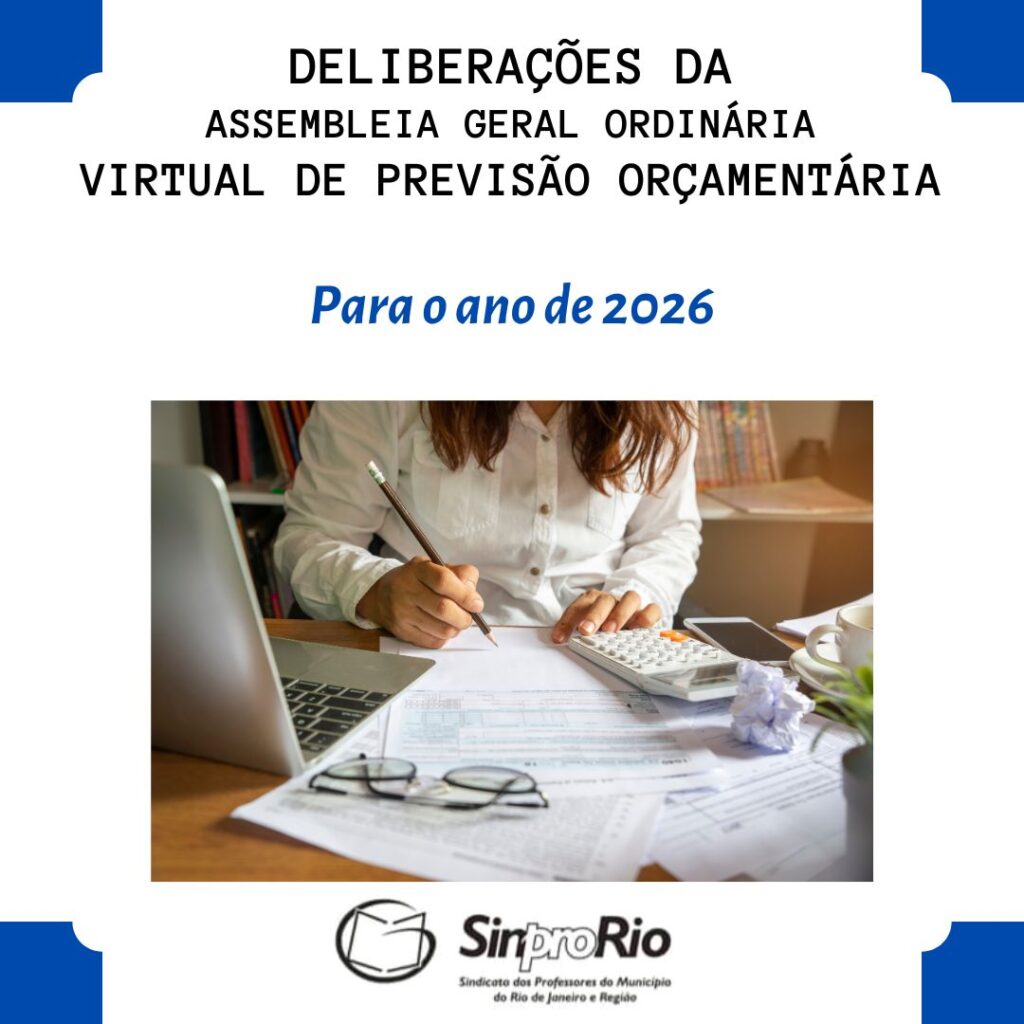 Deliberações da A.G.O. de Previsão Orçamentária para 2026, ocorrida 24/11/25