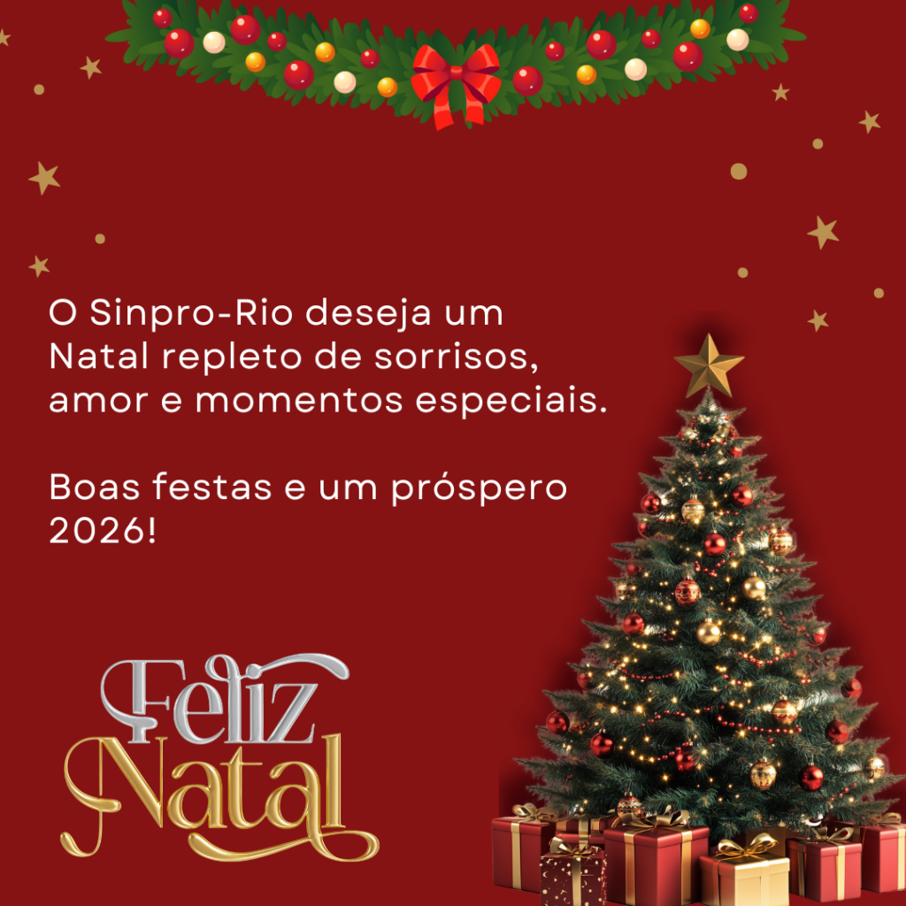 Sinpro-Rio deseja um feliz natal e um próspero 2026!