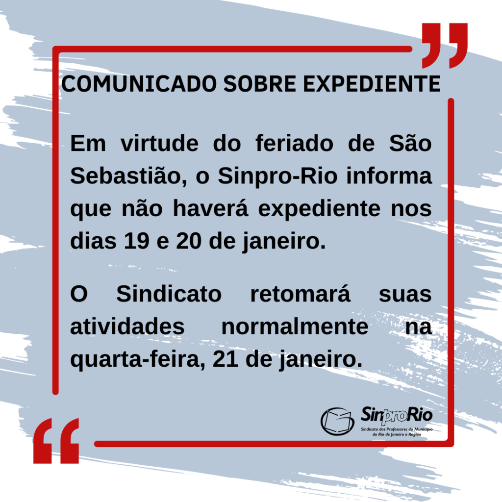 Comunicado sobre expediente!