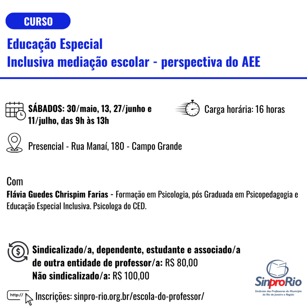 [2026/1] Educação Especial  Inclusiva mediação escolar – perspectiva do AEE