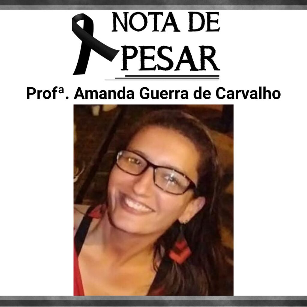Nota de pesar: profª. Amanda Guerra de Carvalho