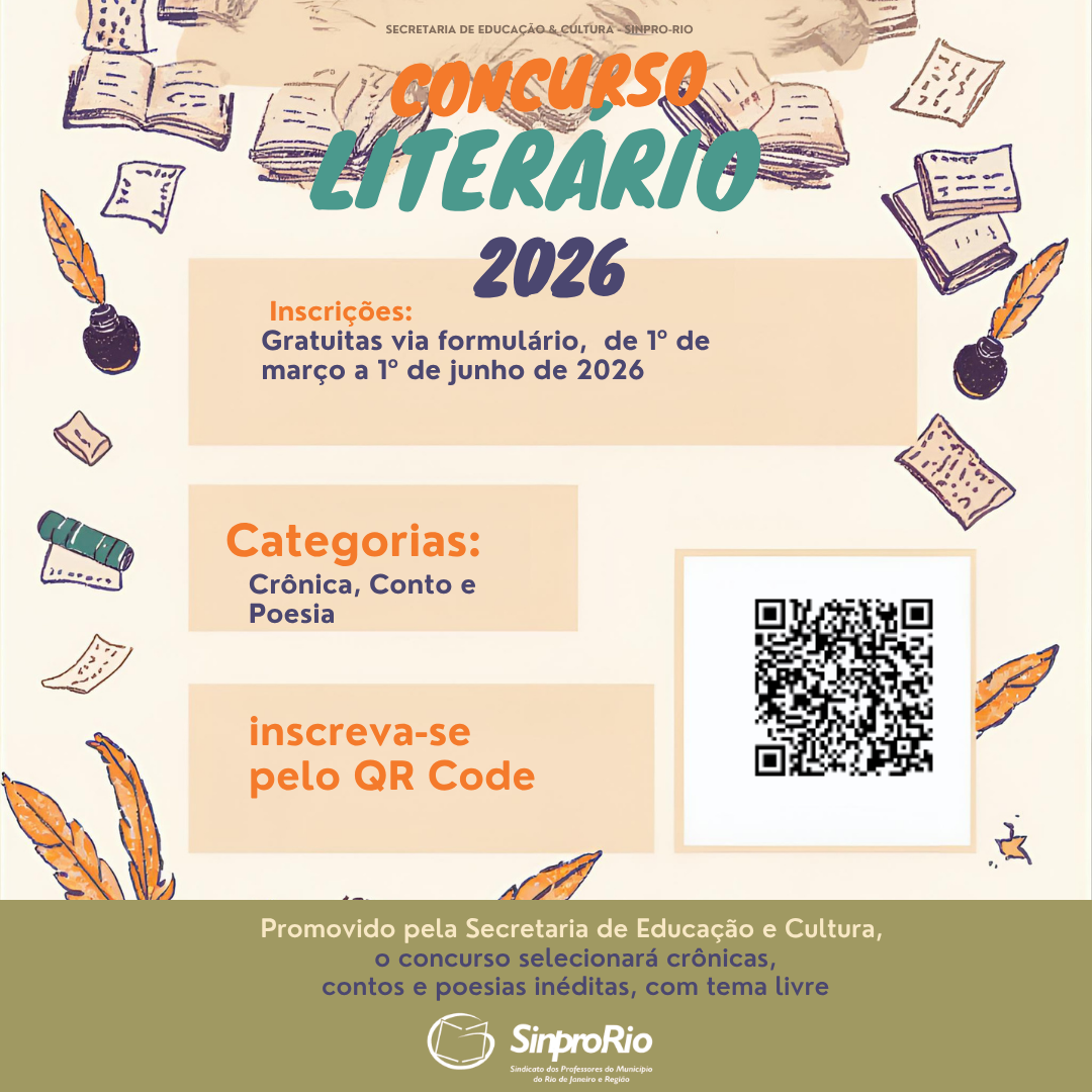 Concurso Literário 2026 Inscrições Abertas