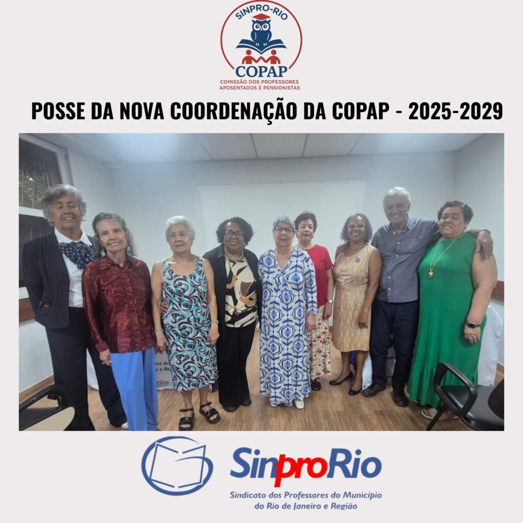 Sinpro-Rio empossa nova Coordenação da Copap – para mandato 2025-2029