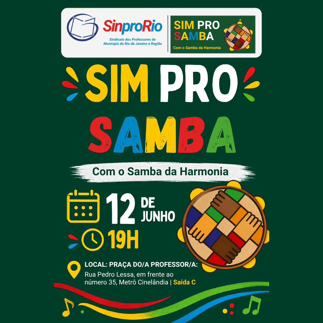 Sim Pro Samba 12/Junho 19h!
