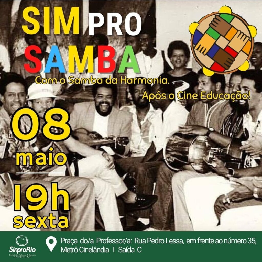 Sim pro Samba: 08/ maio, às 19h!