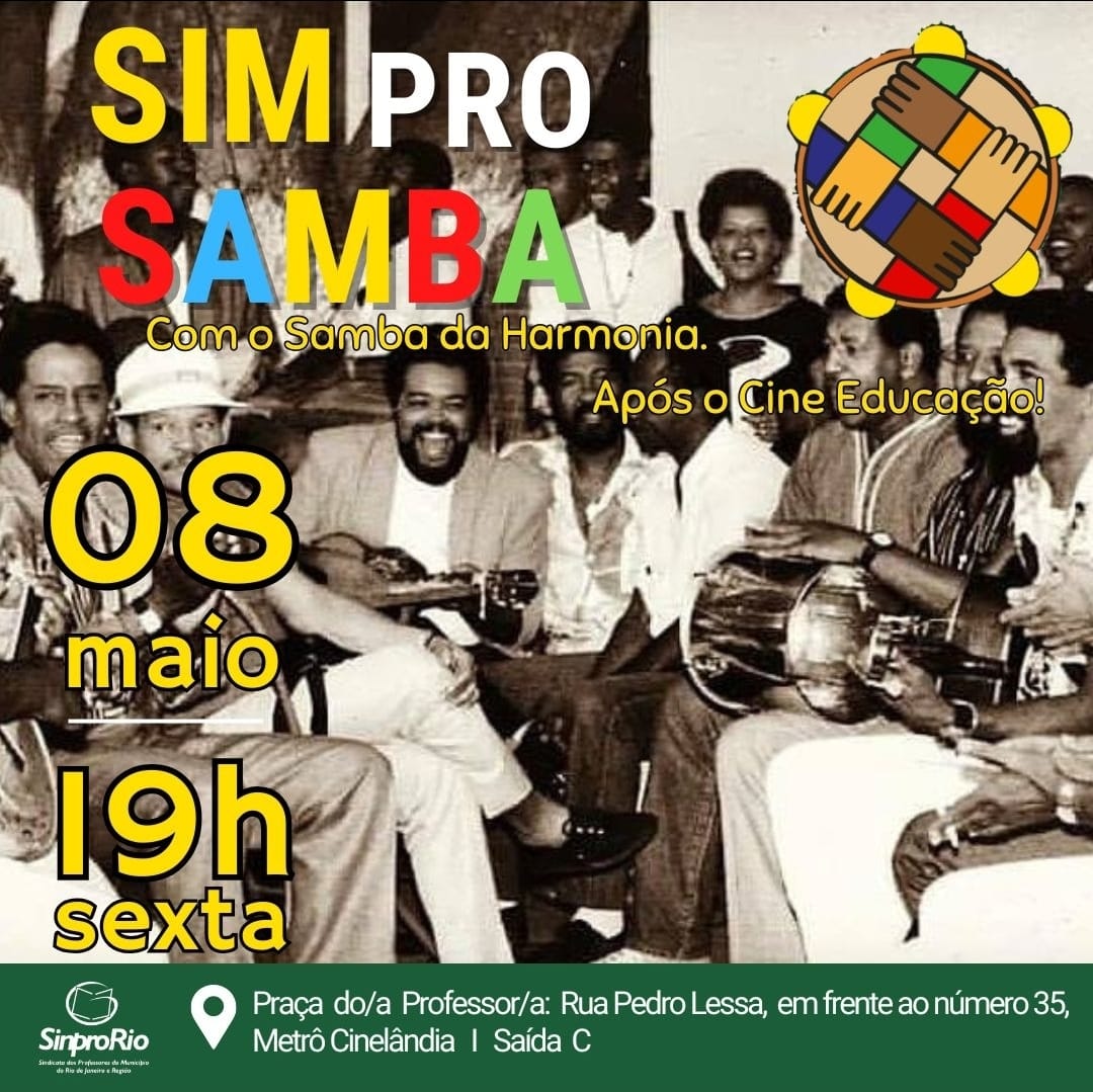 Sim pro Samba: 08/ maio, às 19h!