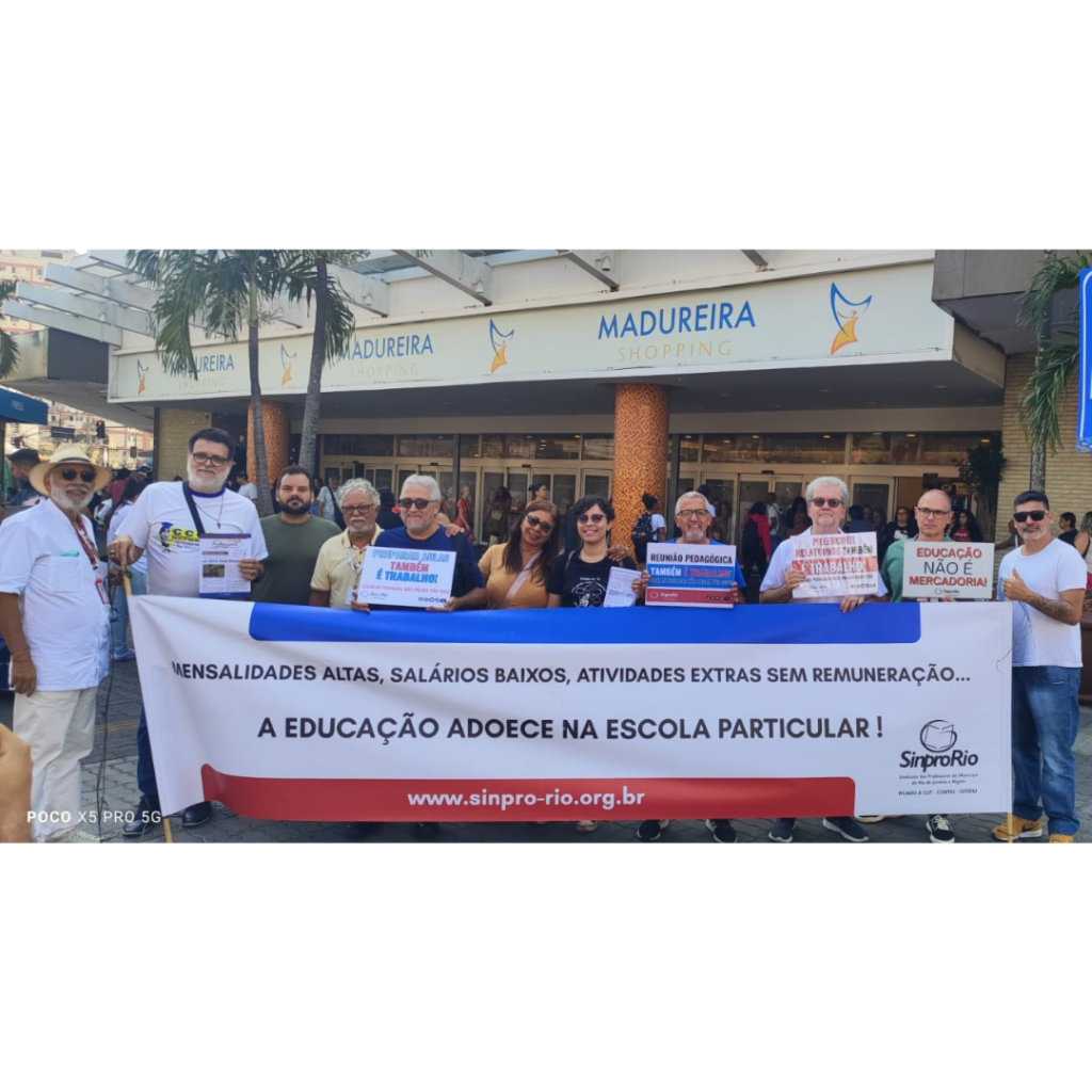 Camp. Salarial 2026 – Sinpro-Rio realiza ato público em Madureira