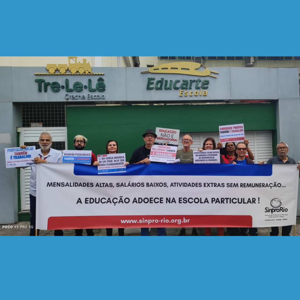 Camp. Salarial 2026 – Sinpro-Rio realiza ato público em Campo Grande