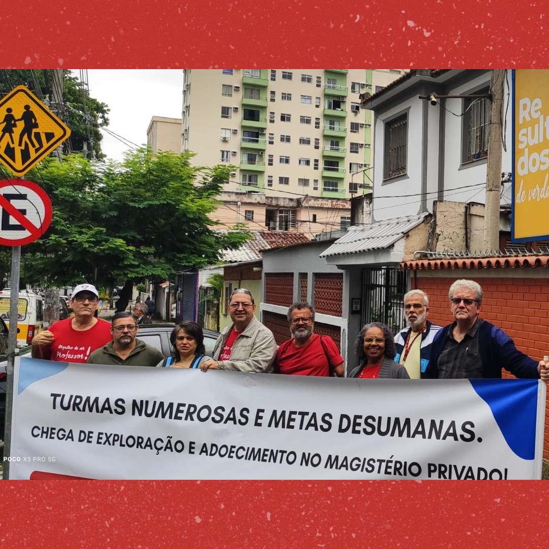 Camp. Salarial 2026 – Sinpro-Rio realiza ato público em  Jacarepaguá