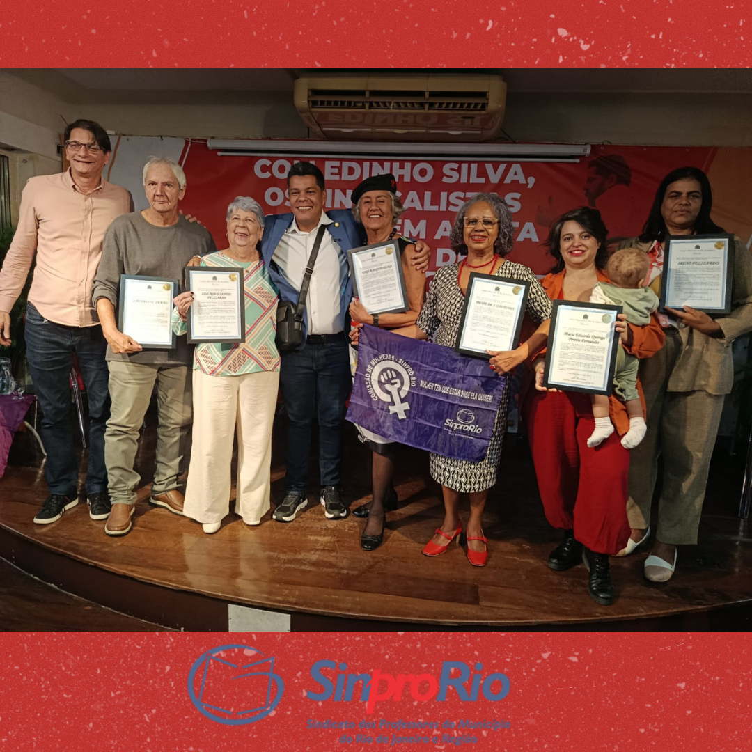 Sindicato é Homenageado na Câmara Municipal do Rio