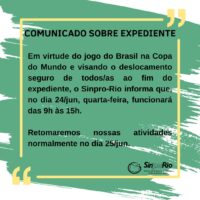 Comunicado sobre Expediente – 24 de junho