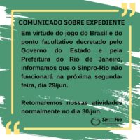 Comunicado sobre Expediente – 29/junho