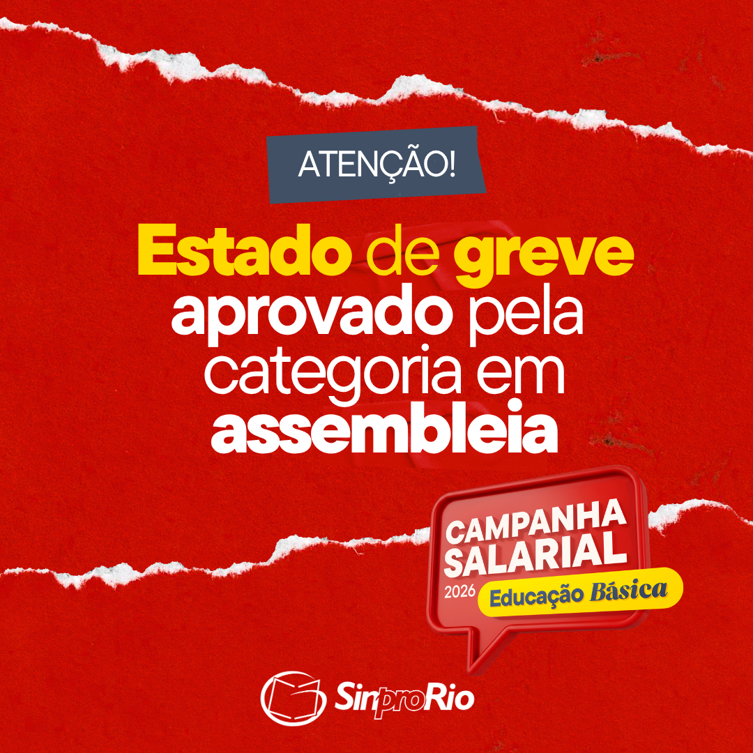 Camp. Salarial 2026 – Ed. Básica: Professores/as aprovam estado de greve após rejeição de proposta patronal