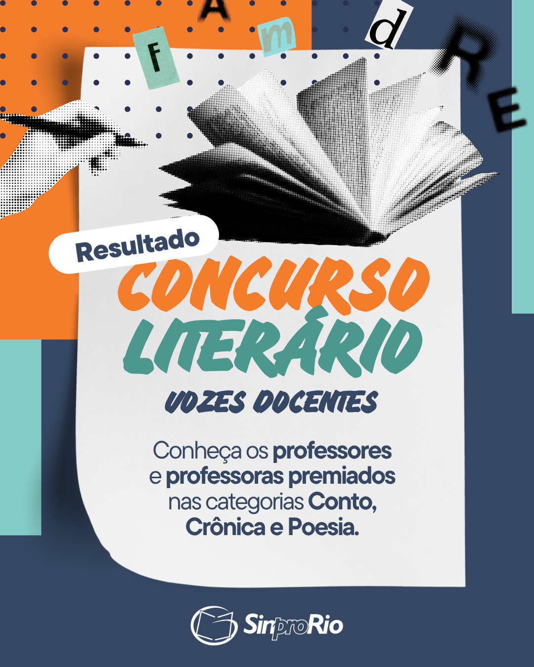 Concurso Literário “Vozes Docentes” tem resultado divulgado pelo Sinpro-Rio com premiados em Conto, Crônica e Poesia