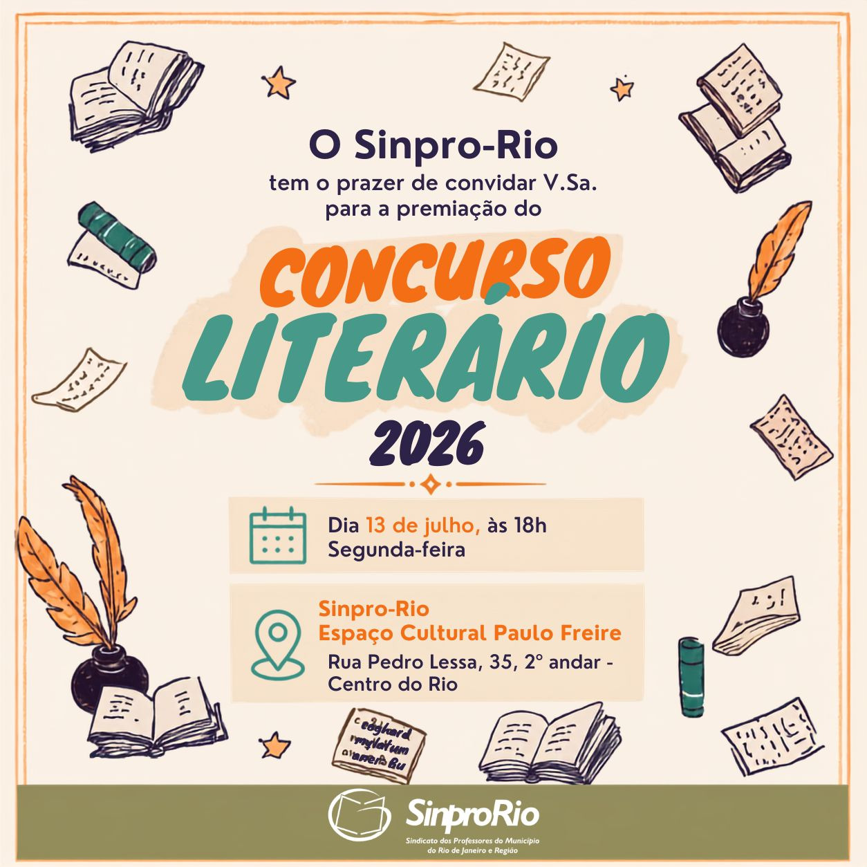 Premiação do Concurso Literário!