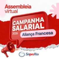 Camp. Salarial 2026 – Aliança Francesa: assembleia virtual dia 22/8, às 13h30!