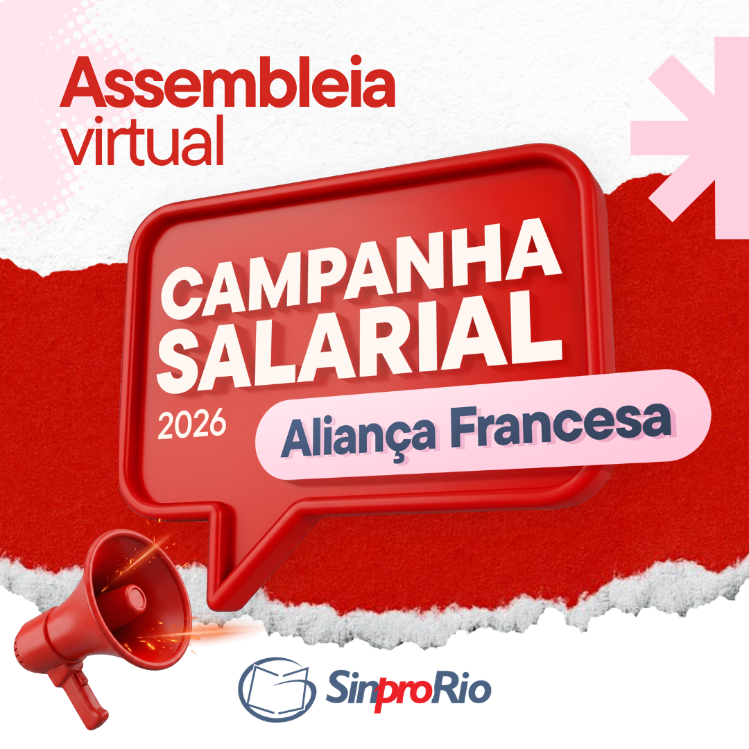 Camp. Salarial 2026 – Aliança Francesa: assembleia virtual dia 22/8, às 13h30!