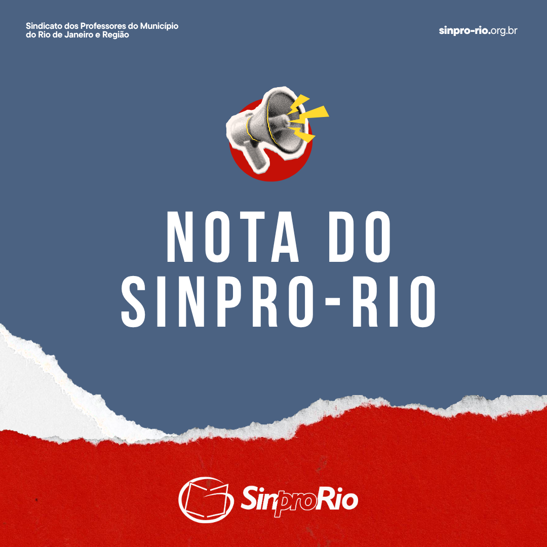 Sinpro-Rio manifesta solidariedade a professor atacado em escola municipal