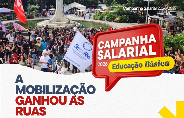 Ato-greve no Largo do Machado – Campanha Salarial 2024 | Ed. Básica