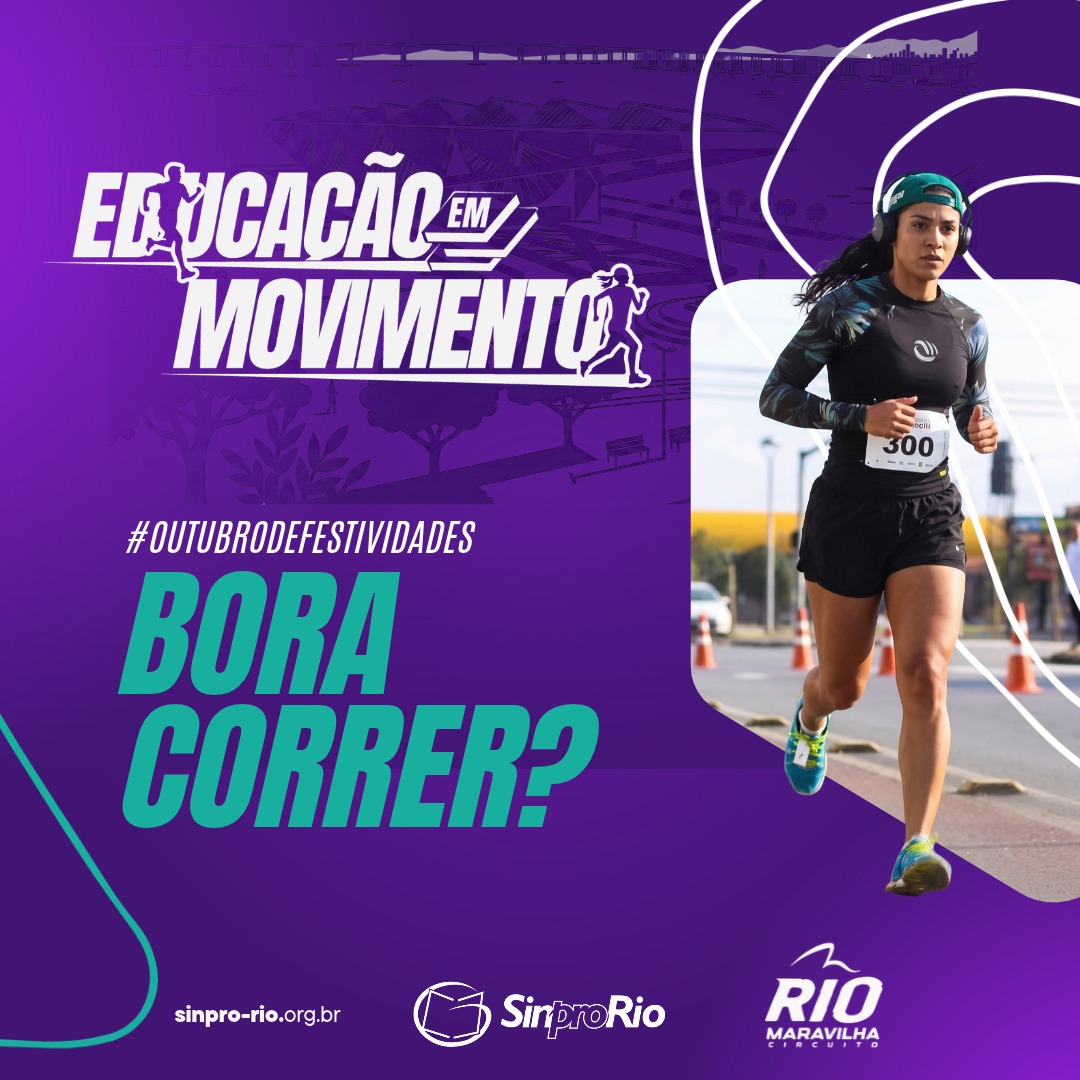 “Bora correr”, professor/a? Sinpro-Rio estreia nas Corridas de Rua no dia 18/10!