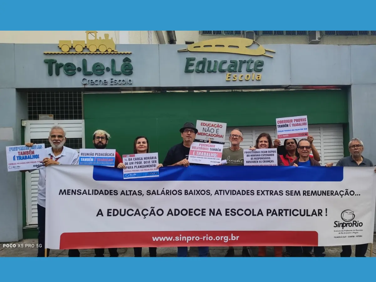 Mobilização nas portas das escolas em maio