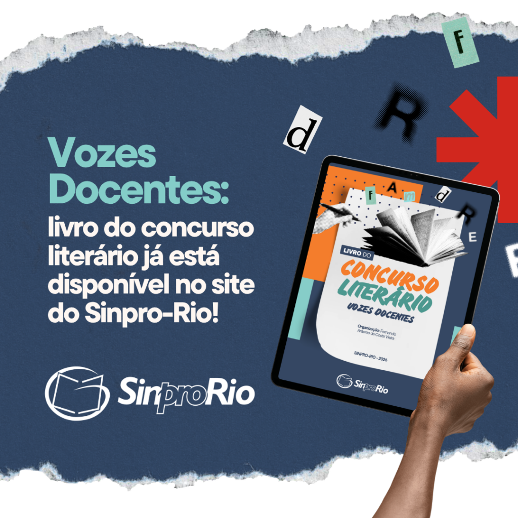 Sinpro-Rio lança e-book com trabalhos premiados do concurso literário Vozes Docentes